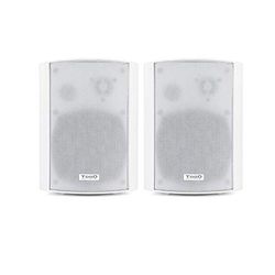 Blendend Haut-parleurs Auto-amplifiés muraux, Couleur Blanche, Puissance appropriée, idéal pour Les systèmes Audio à la Maison ou dans Les commerces, Installation Facile.