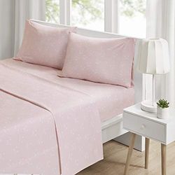 Intelligent design, trekantig, tryckt, mycket mjuk, skrynkelfri Casual Queen nyhet rosa katter