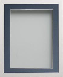 Frame Company Webber White with Blue Mount, 20x16 for 15x10 inch