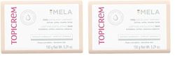 Topicrem - Mela, Pain Exfoliant Unifiant - Unifie le Teint, Exfolie, Réveille l’Éclat - Huile d’Olive, de Coprah et Noyaux d’Abricot - Soin Visage et Corps pour Peaux Sensibles - 150 g (Lot de 2)
