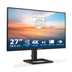 PHILIPS 27E1N1800A - Monitor Ultra HD da 27 pollici, altoparlante, HDR10 (3840x2160, 60 Hz, HDMI 2.0, DisplayPort 1.4) 2023, nero, altoparlante integrato
