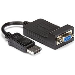 StarTech.com Adaptador Conversor de Vídeo Activo DisplayPort™ DP a VGA - Cable Convertidor - Hembra VGA - Macho DP- Hasta 1920x1200