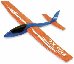 JAMARA 460486 – Patins en Mousse 2 en 1 – Pilo XL – Super léger (160 g), Presque Indestructible, pour looping ou vol Coulissant, 86 cm, Bleu