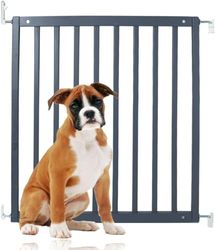 Bettacare Simply Secure Wooden Screw Fit Gate, 72cm - 79cm, Grey, Dog Gate, Stylish and Practical Safety Barrier