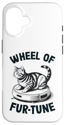 Wheel Of Fur-Tune Robot Vacuum Cleaner Funny Cat Case for iPhone 16
