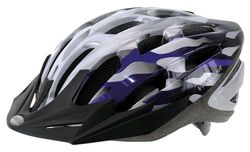 Ventura Casco semi In-Mold, Argento/Bianco/Blu, L (58-61 cm)