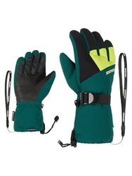 Ziener Guanti da sci LANI per bambini, impermeabili, traspiranti, verde intenso, 4