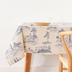 BELUM | Stain Resistant Tablecloth Size 100 x 140 cm - Extra Soft Touch Tablecloth Colour Multicolor - Tablecloth 100% Made in Spain Fabric 100% Organic Cotton - Tablecloth Model 0120-370