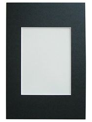 walther design passe-partouts nero per dimensioni cornice: 18 x 24 cm, dimensioni immagine: 13 x 18 cm passepartouts PA825B