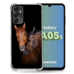 Cokitec Cover rinforzata per Samsung Galaxy A05S Animal Cheval, colore: Marrone