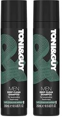 Toni&Guy Men's Deep Clean Shampoo with Charcoal Extract, 250ml (Pack of 2)