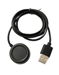 System-S USB 2.0 kabel 100 cm laadstation voor Xiaomi Haylou RS3 LS04 Smartwatch zwart