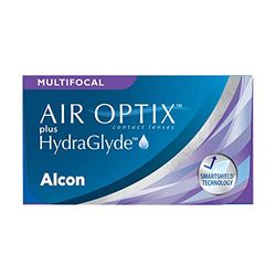 Air Optix Plus HydraGlyde Multifocal Lenti a Contatto Mensili, 3 Lenti, BC 8.6 mm, DIA 14.2 mm, ADD MED, +4.5 Diopt