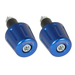 Par de contrapesos Accossato azul para mancuernas con agujero interior Ø de 12 mm a 20 mm para Aprilia Tuono desde 2006 hasta 2009 (CC 1000)