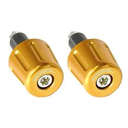 Par de contrapesos Accossato oro para mancuernas con agujero interior Ø de 12 mm a 20 mm para Kawasaki Er-6n de 2012 a 2016 (CC 650)