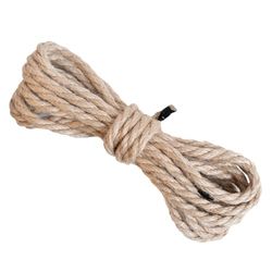 Chinchilla® Corda di iuta, diametro 10 mm, lunghezza 5,00 m, corda decorativa per fai da te, artigianato, decorazione e giardinaggio, juta, marrone naturale, robusto materiale naturale, progetti