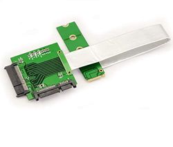 KALEA-INFORMATIQUE U.2 SSD naar M.2 NVMe SSD Port Converter Adapter met U2 Semi-Rigid tafelkleed (68Pin SFF-8639) naar M2 PCIe M Key