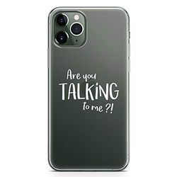 Zokko fodral iPhone 11 Pro are You Talking to mig? - mjukt genomskinligt bläck vitt