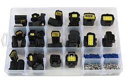 Connect Workshop Consumables 37417 Assorted AMP Econoseal J Series Connectors 338pc
