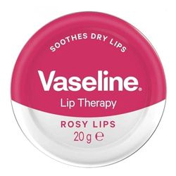 Vaseline Lip Therapy Rosy Lips Lip Balm Tin made with 3x purified petroleum jelly for dry lips 20 g