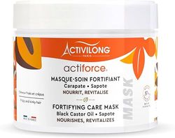 ACTIVILONG - Maschera per trattamenti fortificanti attiforze - Capelli ricci e crespi - nutre, rivitalizza e districa, 97% di ingredienti naturali - Made in France - 300 ml