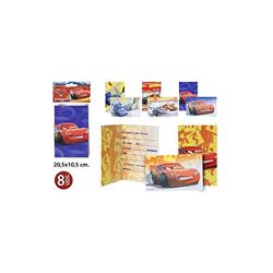 Disney - Feestuitnodigingen, -Cars, 8 stuks.