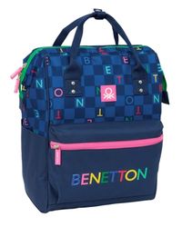 Benetton DAMERO Sac à dos pour enfant avec poignées pour ordinateur portable jusqu'à 13", idéal pour les jeunes de différents âges, confortable et polyvalent, qualité et résistance, 27 x 19 x 40 cm,