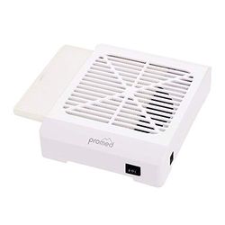 Promed Aspiratore Unghie Professionale - Aspiratore per unghie Portatile da Salone o Casa - Estrattore di Polvere - Filtri Sostituibili - Aspiratore Manicure Acrilico o Gel 18/22W, 20x22cm Bianco