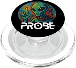 Sonda extraterrestre, sonda extraterrestre, camisa extraterrestre divertida, humor alienígena PopSockets PopGrip para MagSafe