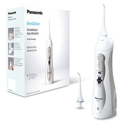 Panasonic - Personalcare EW1411H845 | Jet dentaire - Système AIR + EAU 4 puissances réglables 1 canule Sans fil Réservoir 130 ml 15 min d'autonomie 1400 pulsations/min Blanc