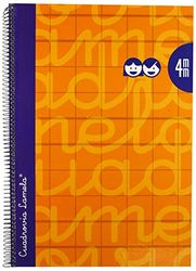 Lamela 7FTE004N - Cuaderno con espiral, tipo folio, Naranja