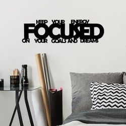 Stylish Black Decorative Metal Wall Accessory, 70 x 19 cm, 100% Metal, 1.5 mm Thickness, Lightweight (0.82 kg), Perfect for Modern Home Decor