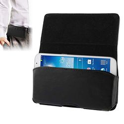 Carcasa de telefono Funda de Cuero Estilo Billetera con Clip for cinturón for Galaxy Mega 6.3 / i9200 (Negro)