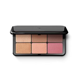 KIKO Milano Irresistible Total Look Face Powder Palette 02 | Palette De Poudres Visage Avec 2 Poudres Bronzantes, 2 Fards À Joues Et 2 Enlumineurs