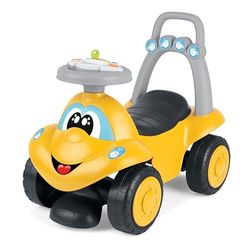 Billy Walk&Ride Eco+, Eerste Stapjes, 2in1 Lopen en Rijden, Eenvoudige Montage, Ergonomische Beugel, Brede Wielen, Met Geluiden en Rijverlichting, Gerecycled Plastic, Kinderen 12-36 Maanden, Rood