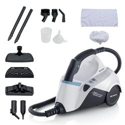 Ariete 4145 X Vapor Comfort - Nettoyeur Vapeur pour Remorquage, 1500 watts, 5 bar, Autonomie Continue de la Vapeur 45 ', Câble 6m, Blanc