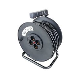 BeMatik - Cavo Elettrico 4 schuko Bobine di 50 m