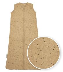 Meyco slaapzak Rib Mini Spot, babyslaapzak (slaapzak, ademend & vochtregulerend, 90 cm, 0,3 TOG, nauwsluitend), Toffee Melange