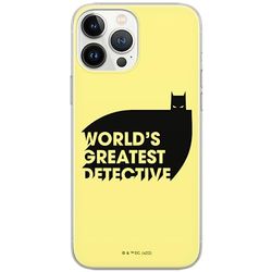 ERT GROUP mobiltelefonfodral för Iphone 13 PRO MAX originalt och officiellt licensierat DC mönster Batman 051 optimalt anpassad till formen på mobiltelefonen, fodral tillverkad av TPU-plast