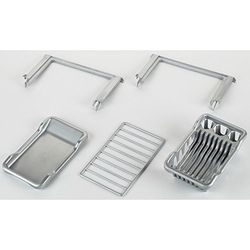 Theo Klein 9259 Set Complémentaire Cuisines Enfts I Plaque Et Grille De Cuisson Pier Lave-Vaisselle Glissières Compatibles avec Cuisines-Jouets Miele Et Bosch I Jouet Enfts Partir De Trois s