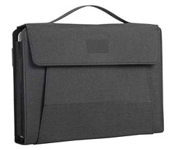 Alassio 30130 mobiele kantoor DIN A4 FIORI multifunctionele Aktetas voor 13.3 inch notebook, tablet en mobiele telefoon, map, antraciet ongeveer. 34,5 x 27 x 4 cm