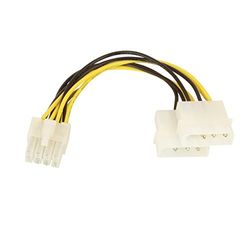 Lindy Câble Adaptateur d'alimentation 4 pins Molex vers 8 pins 12V