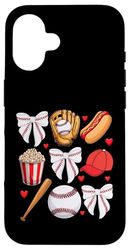 Baseball Coquette Bow Women Girls Baseball Cheer Mom Mama Case for iPhone 16
