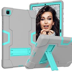 Funda para Galaxy Tab A7, Samsung A7, Resistente Proceso de Choque Tablet Samsung A7 con Soporte Integrado para Samsung Tablet A7 10.4 Funda (SM-T500/T505/T507) Gris + Verde