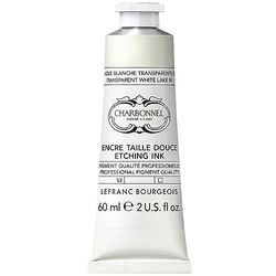 Charbonnel Copper Printing Colours, Highly Pigmented Jet Printing Ink, Excellent Lightfastness, Vegan, Vibrant Colours, Age-Resistant, 60 ml Tube - Transparent