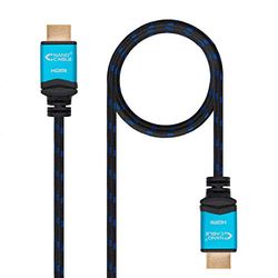 Nanocable 10.15.3703 HDMI V2.0 Kabel Hoge Snelheid met Ethernet, 4K @ 60Hz, 18 Gbit/s, A/M-A/M, Ultra HD 3D ARC, Zwart, 3,0 meter