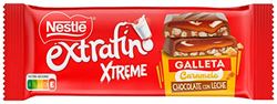 NESTLÉ Extrafino Xtreme tableta chocolate con leche y galleta 87g