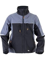 Terratrend Job 60630-140-1062 - Giacca softshell da bambino, taglia 140, colore: Nero/Grigio, multicolore, 60630-140-1062