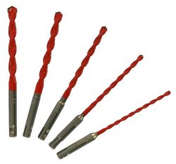TIVOLY – Juego de brocas 2 en 1 para hormigón/azulejos de alto rendimiento Ø5-6-8-10-12 mm – Taladrado de azulejos – loza, hormigón vibratorio y piedra – Cola SDS+ para taladro