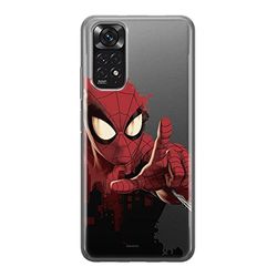 ERT GROUP mobiltelefonfodral för Xiaomi REDMI NOTE 11S 4G / REDMI NOTE 11 4G originalt och officiellt licensierat Marvel mönster Spider Man 006, gedeeltelijk transparant